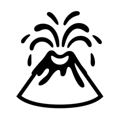 Noto Emoji Font volcano emoji image
