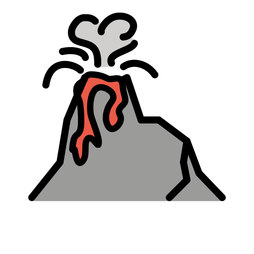 Openmoji volcano emoji image