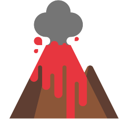 Skype volcano emoji image