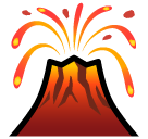 SoftBank volcano emoji image