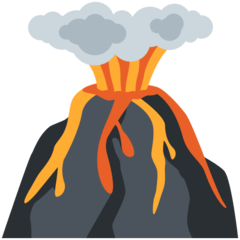 Twitter volcano emoji image
