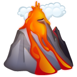 Whatsapp volcano emoji image
