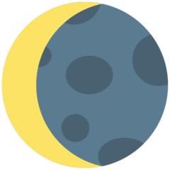 Mozilla waning crescent moon symbol emoji image