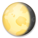 LG waning gibbous moon symbol emoji image