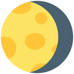 Mozilla waning gibbous moon symbol emoji image