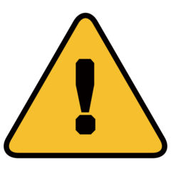 Emojidex warning sign emoji image