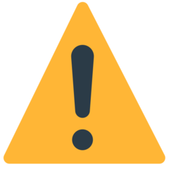 Mozilla warning sign emoji image