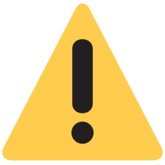 Twitter warning sign emoji image
