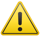 Whatsapp warning sign emoji image