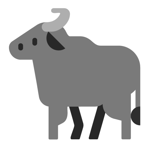 Microsoft water buffalo emoji image