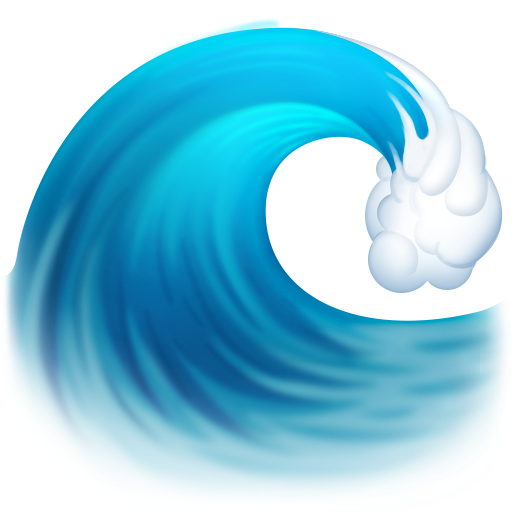 Facebook water wave emoji image