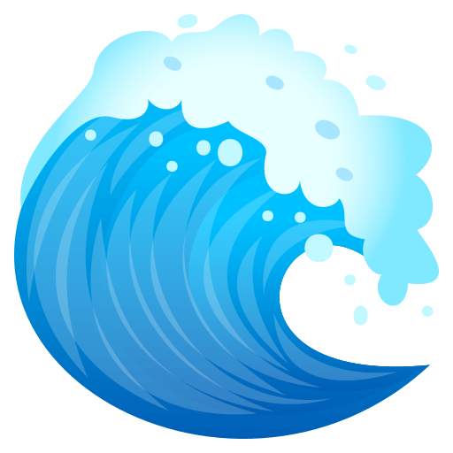 JoyPixels water wave emoji image