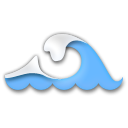 LG water wave emoji image