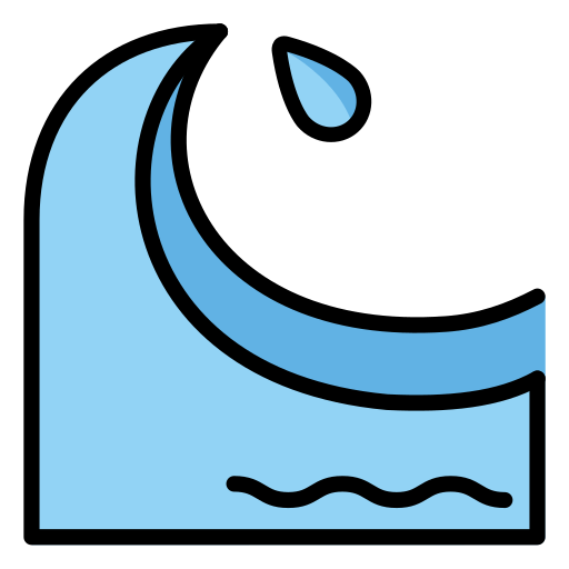 Openmoji water wave emoji image