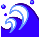 SoftBank water wave emoji image