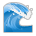 Sony Playstation water wave emoji image
