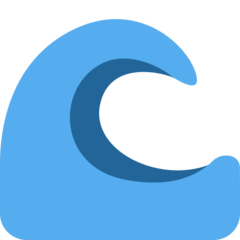 Twitter water wave emoji image