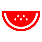 au by KDDI watermelon emoji image