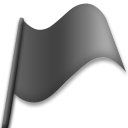 LG waving black flag emoji image