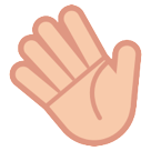 HTC waving hand sign emoji image