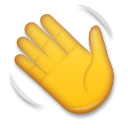 LG waving hand sign emoji image