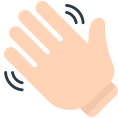 Mozilla waving hand sign emoji image