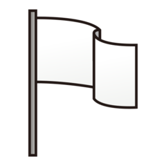 Emojidex waving white flag emoji image
