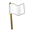 Samsung waving white flag emoji image