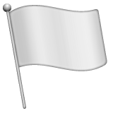 Whatsapp waving white flag emoji image