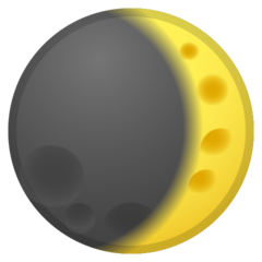 Google waxing crescent moon symbol emoji image