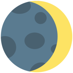 Mozilla waxing crescent moon symbol emoji image