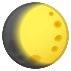 Google waxing gibbous moon symbol emoji image