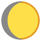 HTC waxing gibbous moon symbol emoji image
