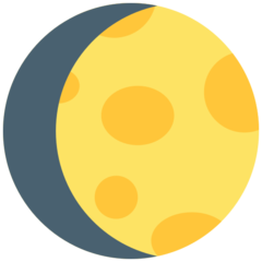 Mozilla waxing gibbous moon symbol emoji image