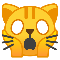 Google weary cat face emoji image