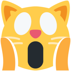 Twitter weary cat face emoji image