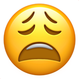 IOS/Apple weary face emoji image