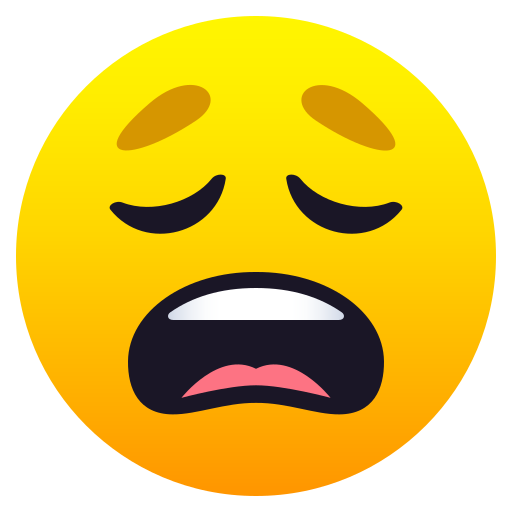 JoyPixels weary face emoji image