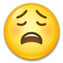 LG weary face emoji image