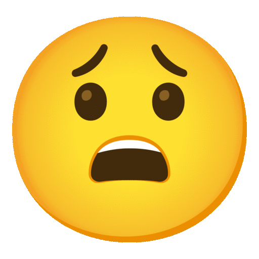 Noto Emoji Animation weary face emoji image