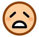 SoftBank weary face emoji image