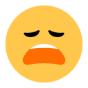 Toss weary face emoji image
