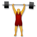 LG weight lifter emoji image