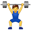 Samsung weight lifter emoji image