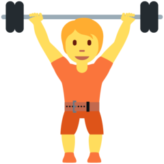 Twitter weight lifter emoji image