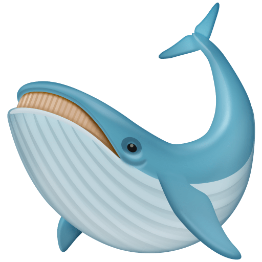 Facebook whale emoji image