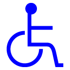 au by KDDI wheelchair symbol emoji image