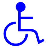 Docomo wheelchair symbol emoji image