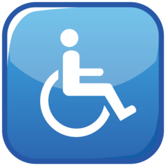 Emojidex wheelchair symbol emoji image