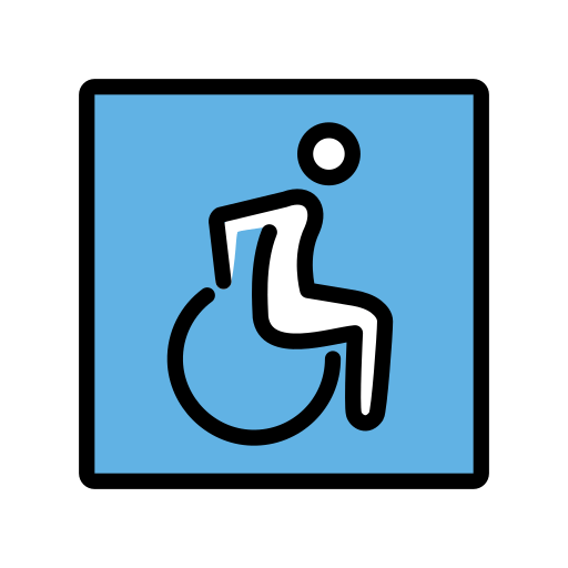Openmoji wheelchair symbol emoji image